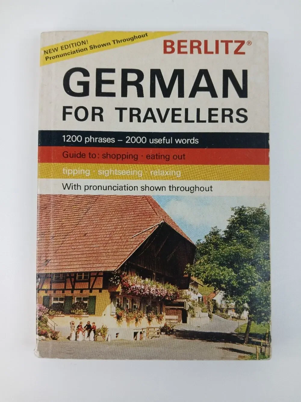 Vintage Berlitz German For Travelers Phrase Pocket Book 1975